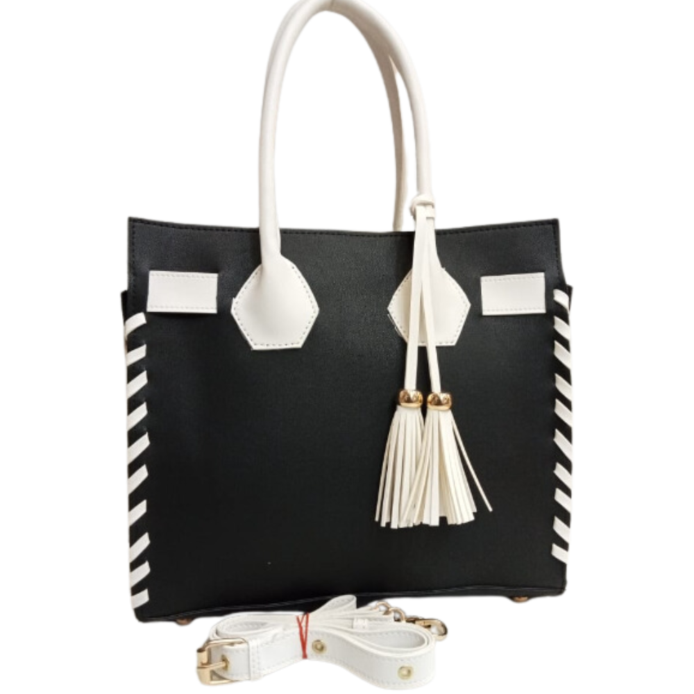 Two-Tone Tote (Black)