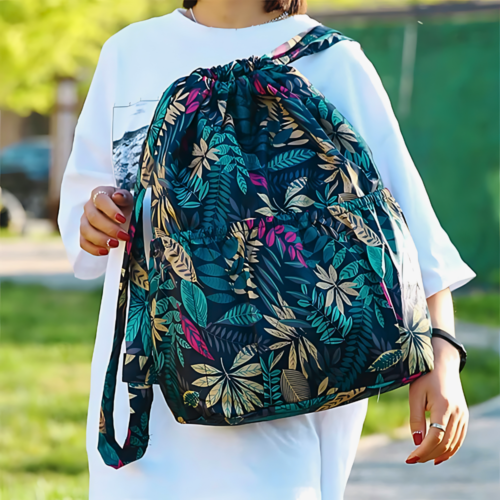 Floral Backpack (Teal)