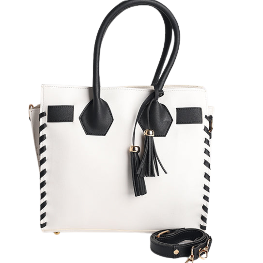 Two-Tone Tote (White)