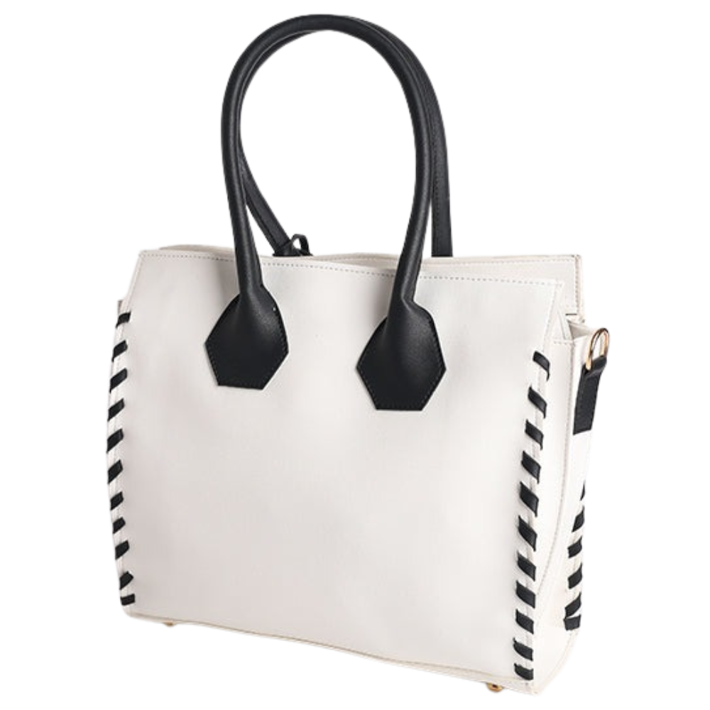 Two-Tone Tote (White)