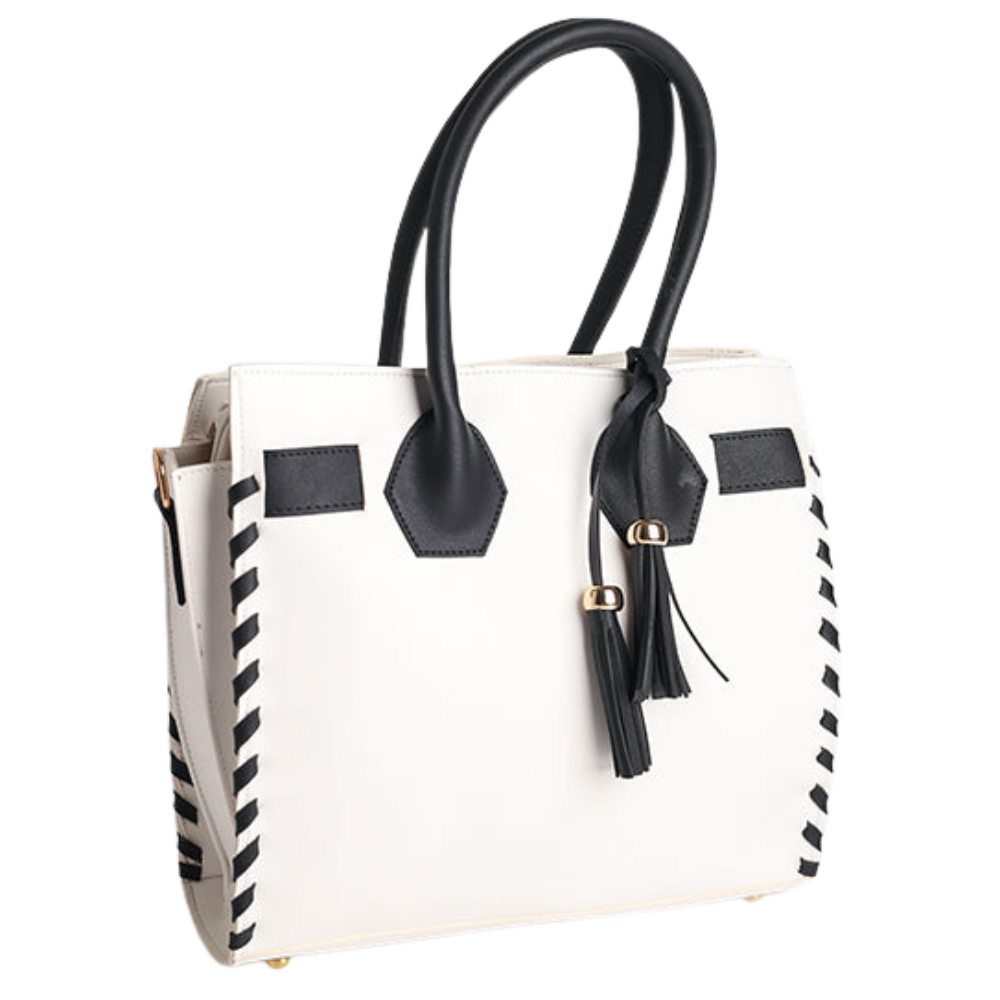Two-Tone Tote (White)