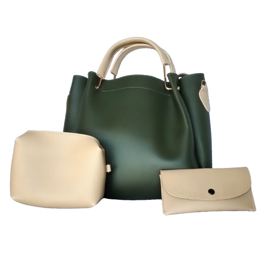 Thrice the Style (Green & Off-white)