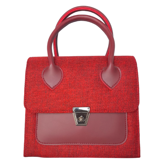 Lockable Casual Purse (Red)