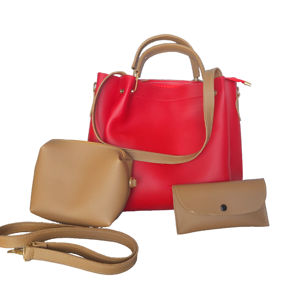Thrice the Style (Red & Beige)