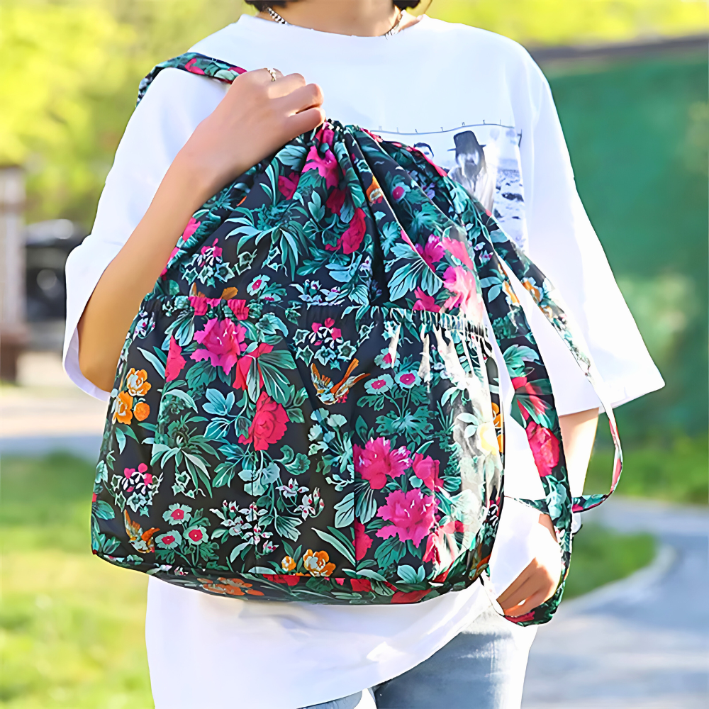 Floral Backpack (Green)