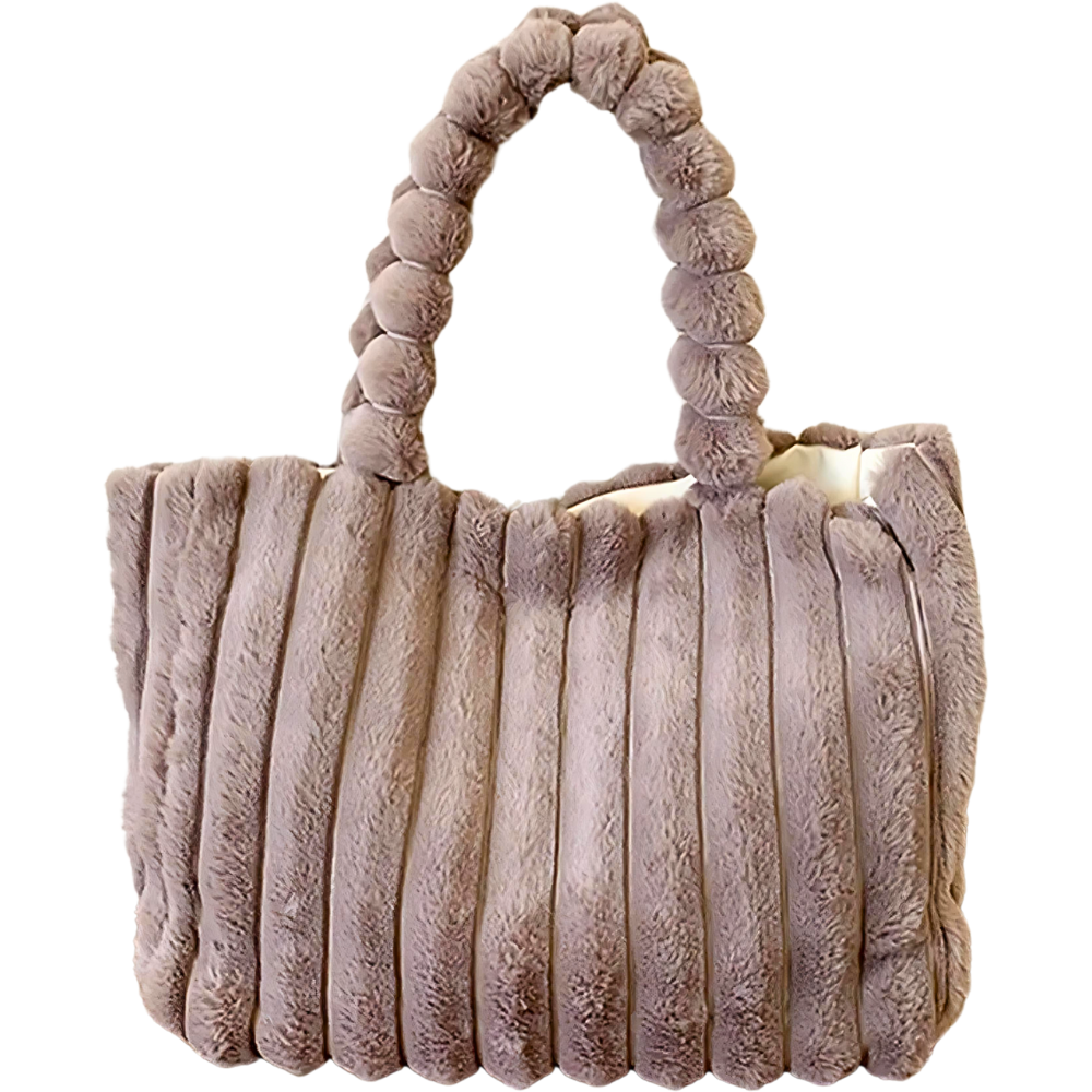 Fluffy Tote (Beige)